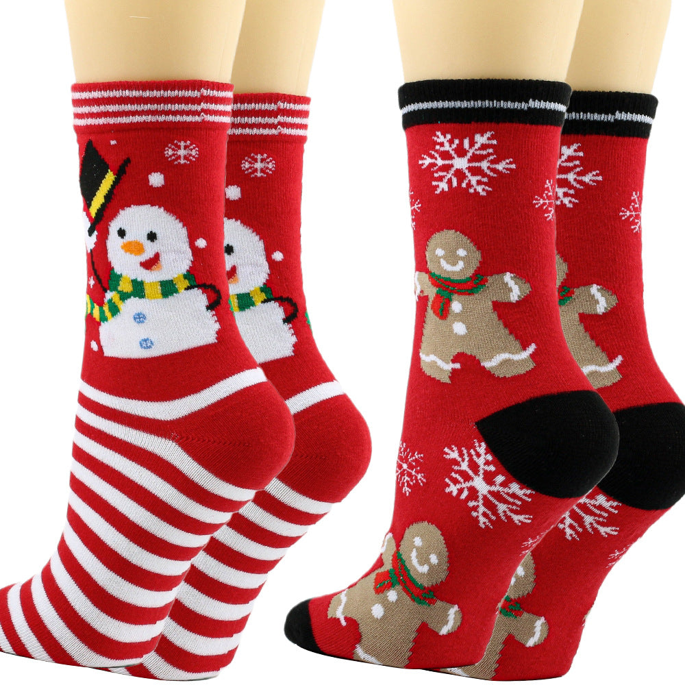 Cartoon Christmas Midcalf Socks Halloween Party Socks
