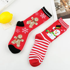 Cartoon Christmas Midcalf Socks Halloween Party Socks