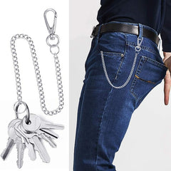 Metal Wallet Belt Chain Rock Punk Hipster Pant Jean Keychain