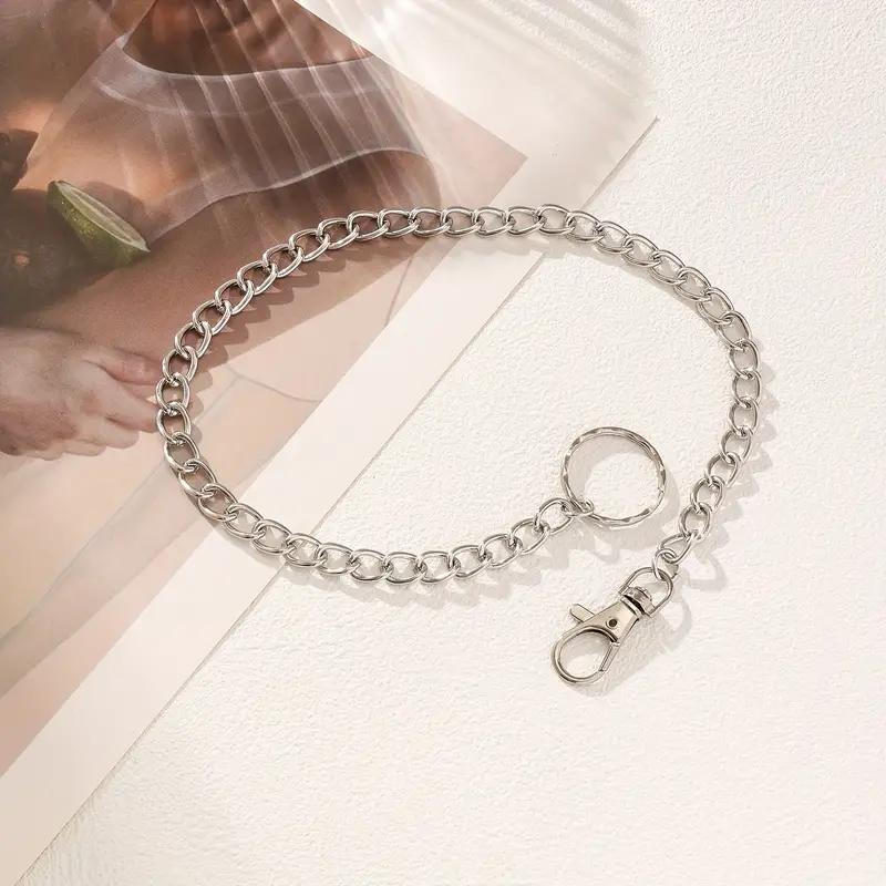 Metal Wallet Belt Chain Rock Punk Hipster Pant Jean Keychain