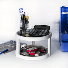 Rotating Spice Organizer 1 2 Tier Turntable Storage And Display Stand