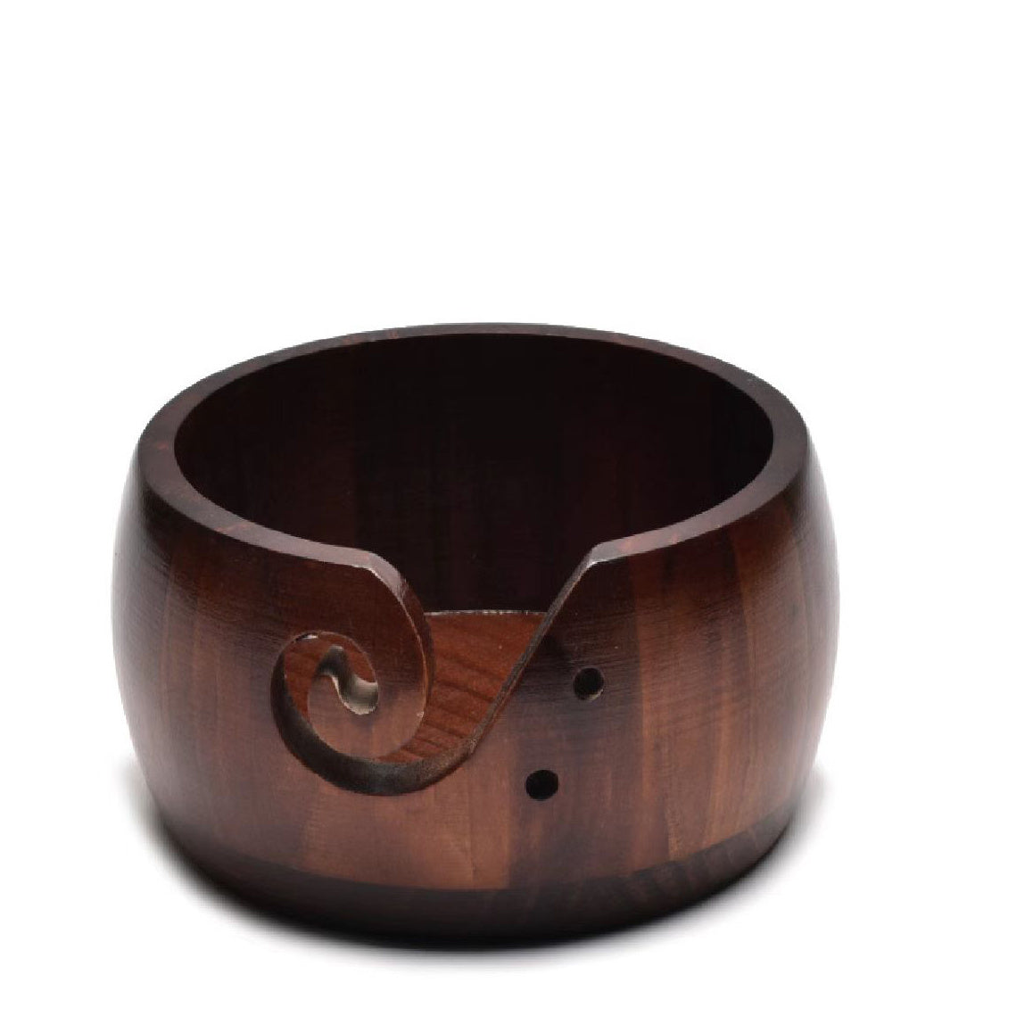 Wooden Yarn Bowl for Knitting Crochet Weaving Wool Storage
