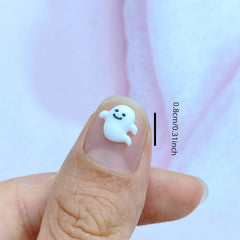 Mini Ghost Series Resin Ornaments for Jewelry Making Halloween Christmas