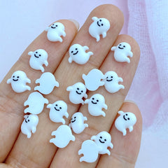 Mini Ghost Series Resin Ornaments for Jewelry Making Halloween Christmas