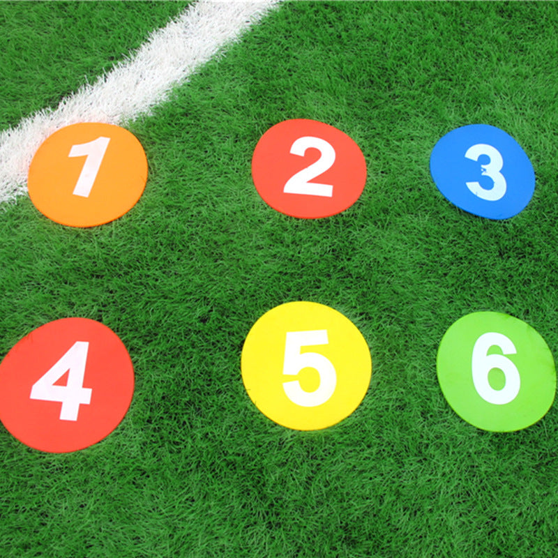 10pcs Speed Training Discs with Number Mark - Football Training Markers