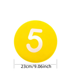 10pcs Speed Training Discs with Number Mark - Football Training Markers