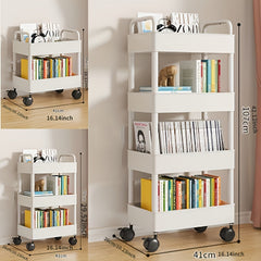 2 Layer Under Desk Storage Cart - Space Saving Organizer for Various Items