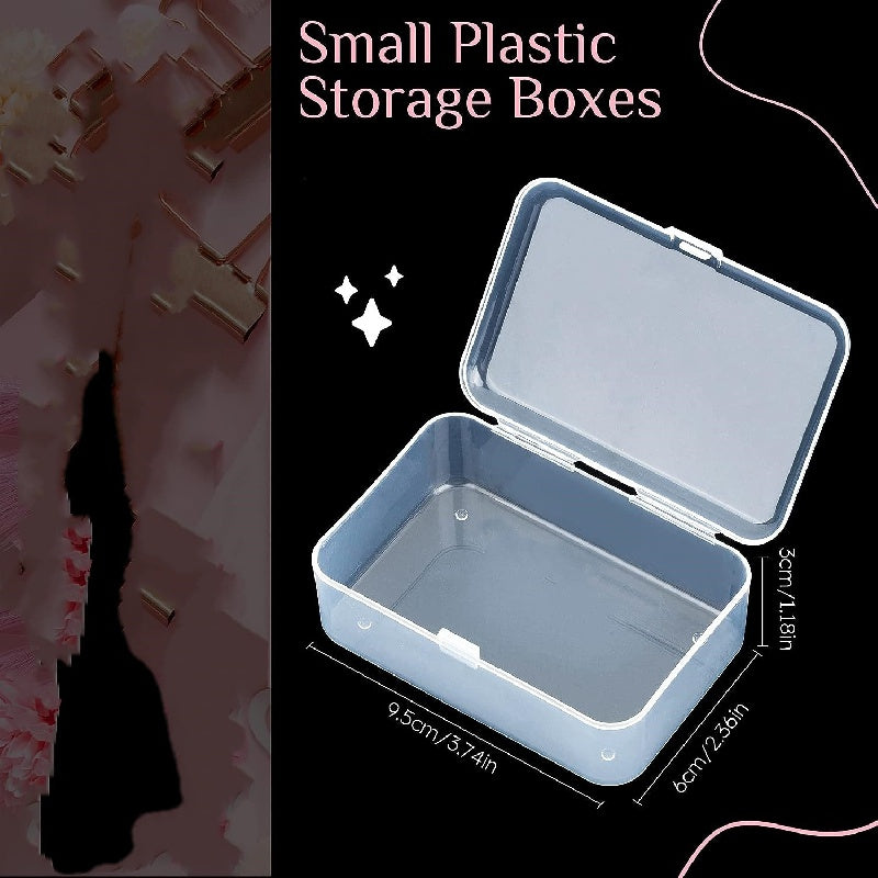 24pcs Small Plastic Storage Containers with Lids for Crafts