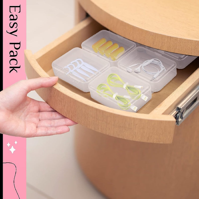 24pcs Small Plastic Storage Containers with Lids for Crafts