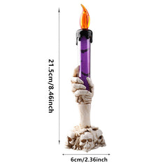 1pc Halloween LED Candle Skeleton Ghost Hand Light