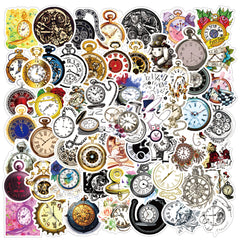 59pcs Love Doodle Retro Cartoon Decals Waterproof Stickers