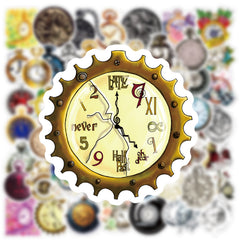 59pcs Love Doodle Retro Cartoon Decals Waterproof Stickers