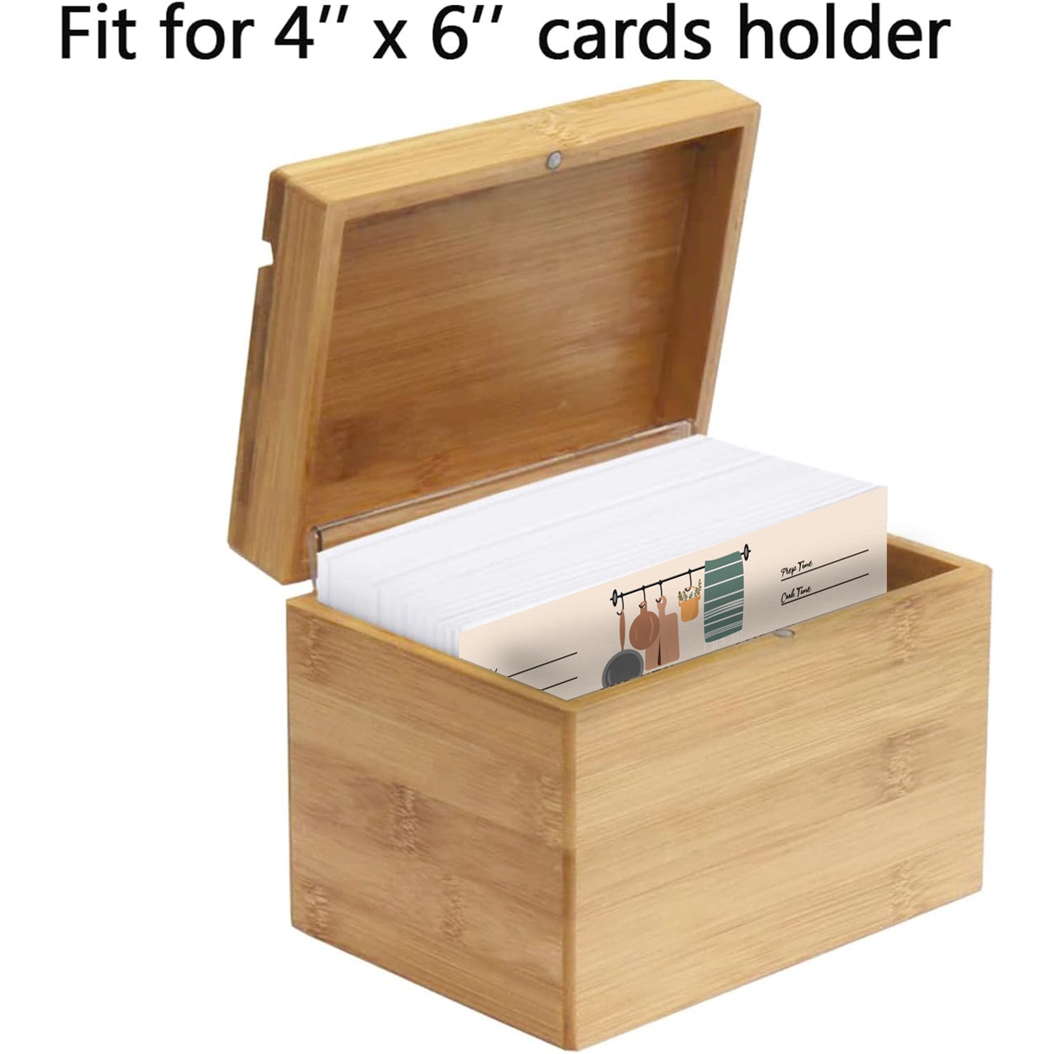50pcs Kitchen Recipe Card Set DIY Recipe Card Box Wedding Bridal Shower