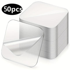 50pcs Square Nano Double Sided Tape Waterproof Adhesive Sticker
