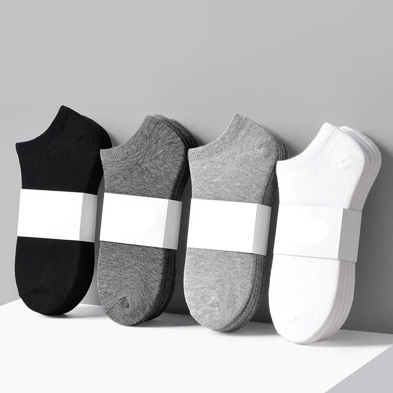 10 Pairs Comfy Solid Ankle Socks Women's & Men's Stockings