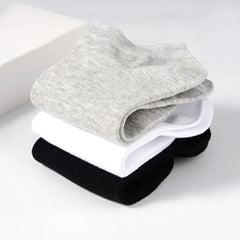 10 Pairs Comfy Solid Ankle Socks Women's & Men's Stockings