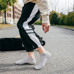 10 Pairs Comfy Solid Ankle Socks Women's & Men's Stockings
