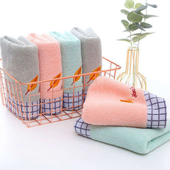 Embroidered Cotton Hand Towel Soft Skin-Friendly Absorbent Towel