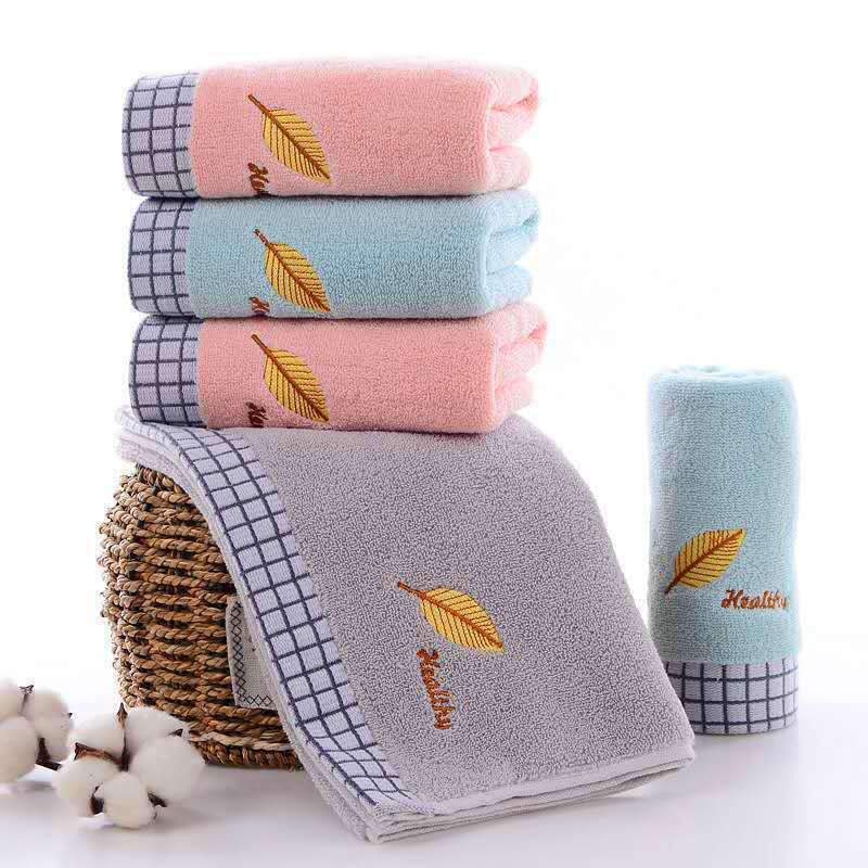 Embroidered Cotton Hand Towel Soft Skin-Friendly Absorbent Towel