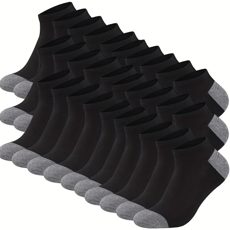 3 Pairs Men's Breathable Comfort Socks - Versatile Style