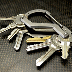 Stainless Steel Key Organizer Clip for Outdoor Travel