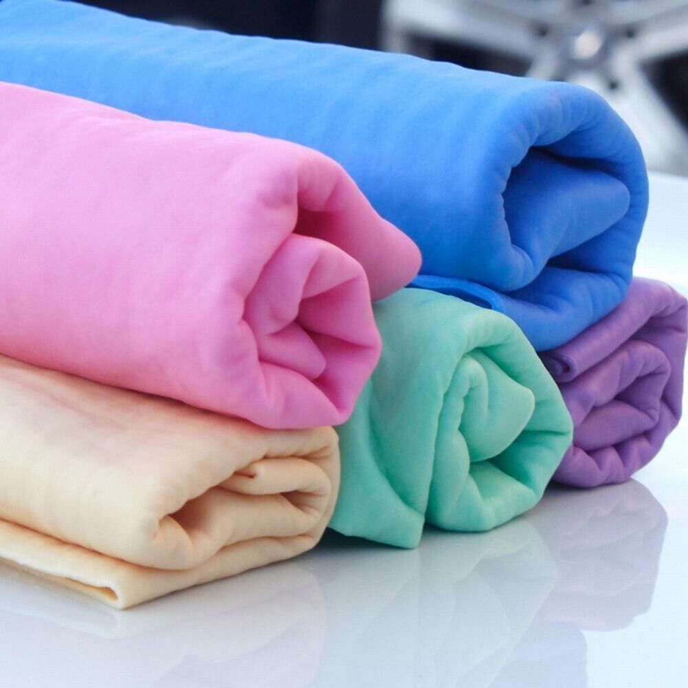 2 Chamois Cloth Car Absorbent Shammy Towel Drying Cleaning Tools