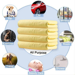 2 Chamois Cloth Car Absorbent Shammy Towel Drying Cleaning Tools