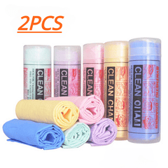 2 Chamois Cloth Car Absorbent Shammy Towel Drying Cleaning Tools