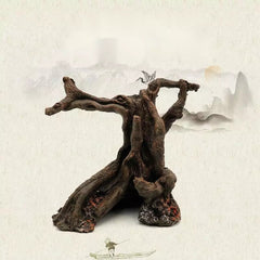 Aquarium Fish Tank Submerged Wood Ornaments Resin Crafts