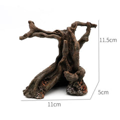 Aquarium Fish Tank Submerged Wood Ornaments Resin Crafts