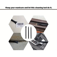3pcs Carbon Fiber Scraper Set for Stickers Labels Stains