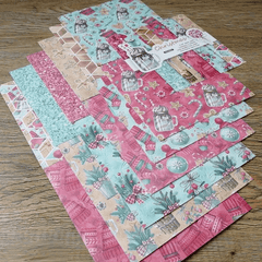 24 Sheets Christmas Gift Patterned Paper Scrapbooking Paper Pack