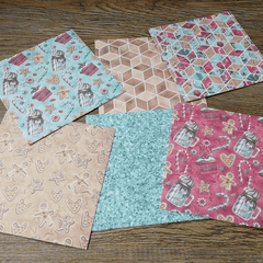 24 Sheets Christmas Gift Patterned Paper Scrapbooking Paper Pack