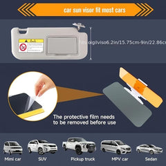 2 in 1 Day & Night Car Visor + Anti Glare Mirror