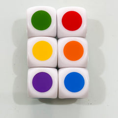 10pcs Colorful Dice Game Set Easy Play Kids Adults Puzzle Table Game