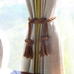 2pcs Cotton Rope Curtain Buckle Tassel Holdback