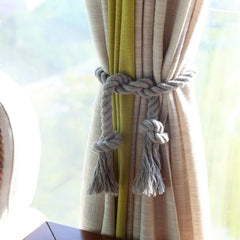 2pcs Cotton Rope Curtain Buckle Tassel Holdback