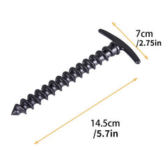 10pcs Tent Canopy Ground Nails Screw Anchor Stakes For Camping