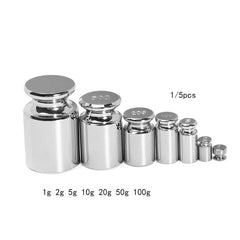 Household Tools 50g Weighing Scale Weight Set Chrome plated Precisely Calibrated