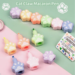 Cat Paw Marker Set - 5 Colors for Painting and Highlighting