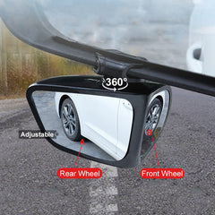 2pcs Car Blind Spot Convex Mirror Rear View Reversing Parking