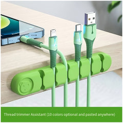 Bear Silicone Cable Organizer for Data Wires & Headphones