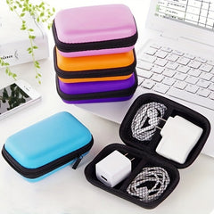 2pcs Travel Charger Storage Bags Mini Earphone Storage Boxes