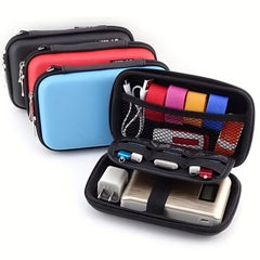 2pcs Travel Charger Storage Bags Mini Earphone Storage Boxes