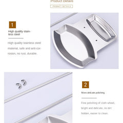 Stainless Steel Pot Lid Rack Shelf Drain Tray Bracket Rest Shelf Kitchen Accesso