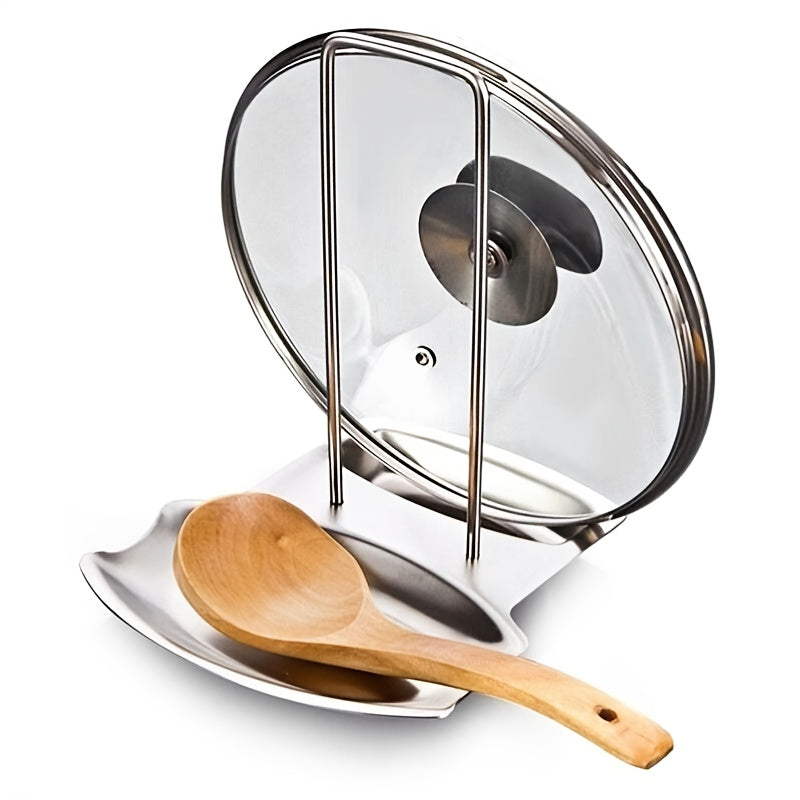 Stainless Steel Pot Lid Rack Shelf Drain Tray Bracket Rest Shelf Kitchen Accesso