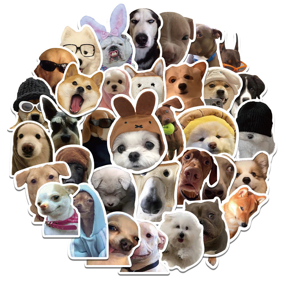 50pcs Funny Dog Stickers Waterproof Vinyl Stickers For Teen Girl