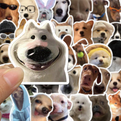 50pcs Funny Dog Stickers Waterproof Vinyl Stickers For Teen Girl