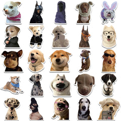50pcs Funny Dog Stickers Waterproof Vinyl Stickers For Teen Girl