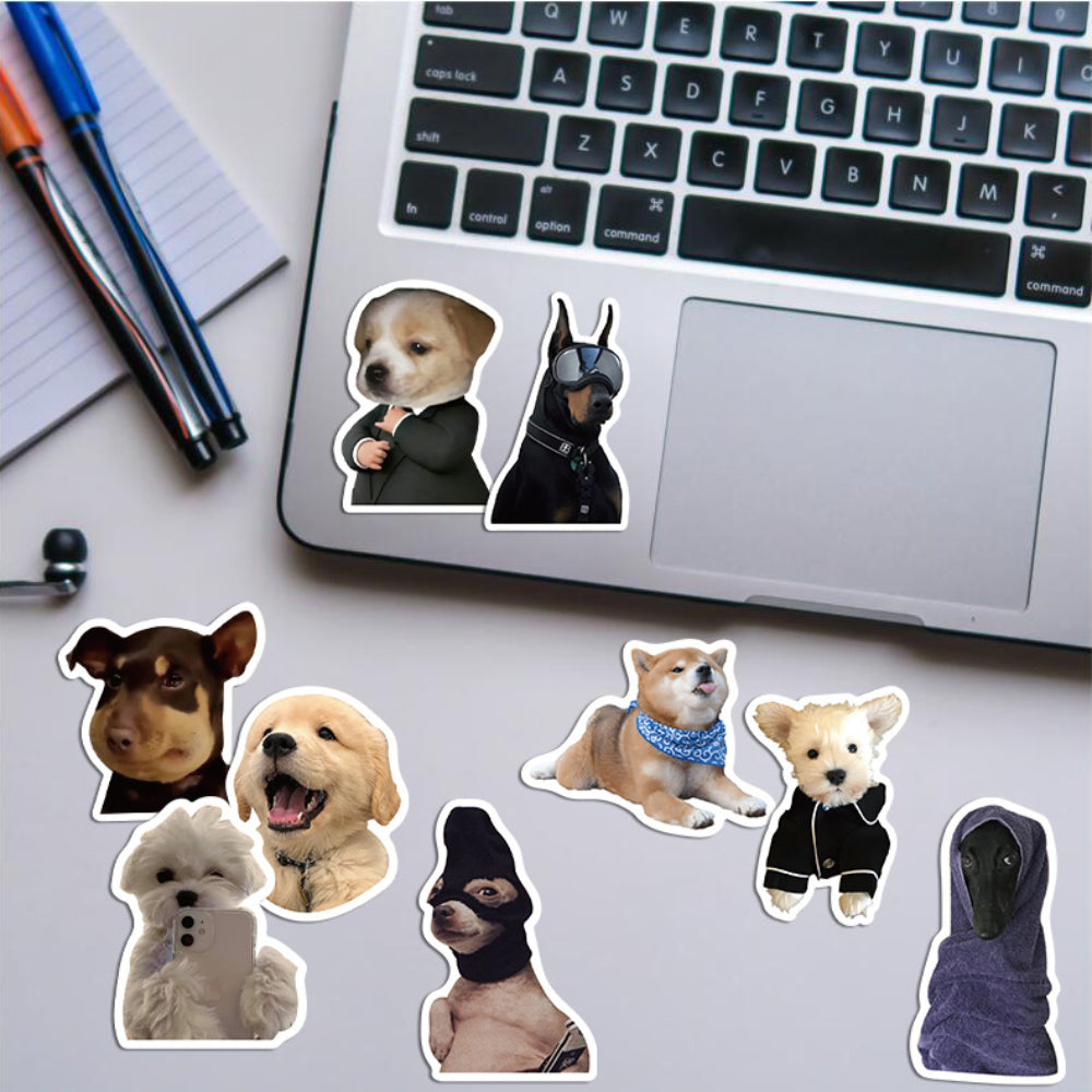 50pcs Funny Dog Stickers Waterproof Vinyl Stickers For Teen Girl